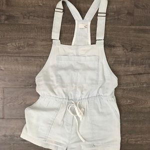 Wilfred Light Wash Overalls